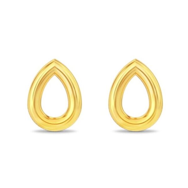 Drop stud FG – dråbeformet ørestik i 18 kt forgyldt sølv fra Spinning Jewelry