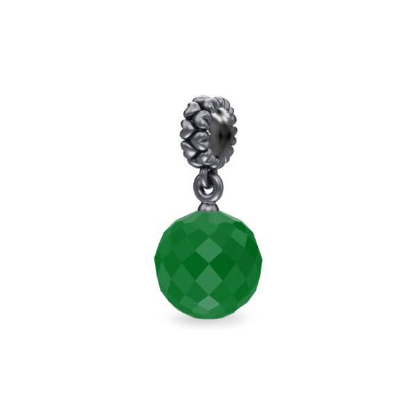 Green chandelier charm