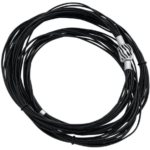 Lace Leather Bracelet Black – sort læderarmbånd i ægte læder med sølvlås fra Spinning Jewelry.