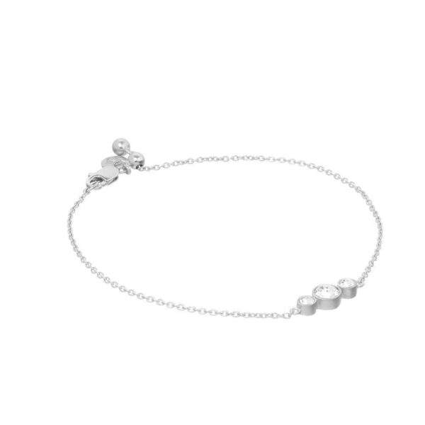 Glow Armbånd RH – rhodineret sølvarmbånd med justerbar slider-funktion fra Spinning Jewelry