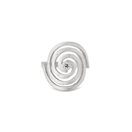 Sølv ring med swarovski fra Spinning Jewelry