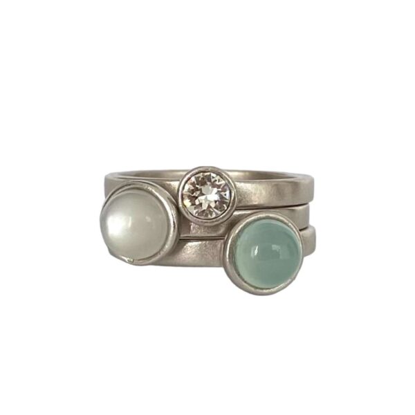 Aqua Moon ring