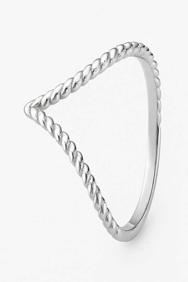 Twisted Victory ring RH – kombinationsring i rhodineret sølv fra Spinning Jewelry