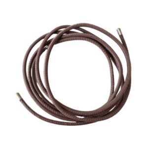 String læderhalskæde brun – klassisk læderhalskæde med sølvlås fra Spinning Jewelry