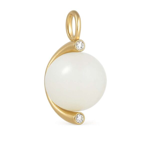water-pendant-hvid-manesten-FG – 18 kt forgyldt sølv vedhæng med hvid månesten og Swarovski-krystaller