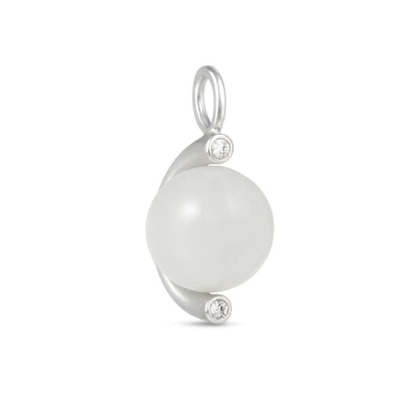 water-pendant-hvid-manesten-RH – rhodineret sølv vedhæng med hvid månesten og Swarovski-krystaller